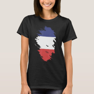 T-shirt Drapeau National de France souvenir pour les femme