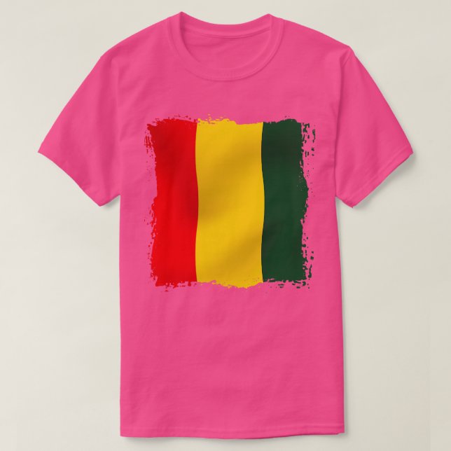T-shirt Drapeau national de Guinée 1 (Design devant)