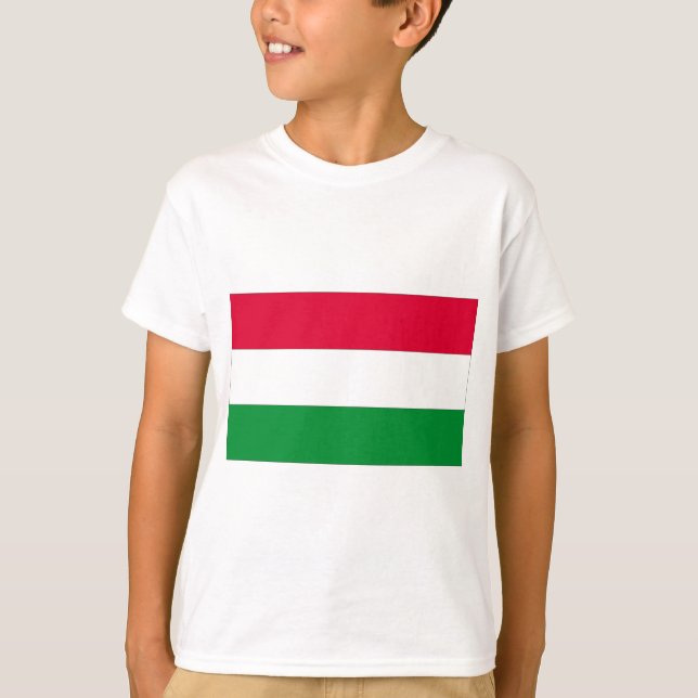T-shirt Drapeau national de Hongrie (Devant)