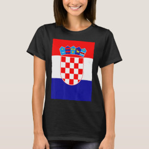 T-shirt Drapeau national de la Croatie Vintage rétro