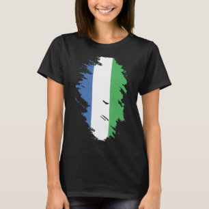 T-shirt Drapeau national de la Sierra Leone souvenir pour
