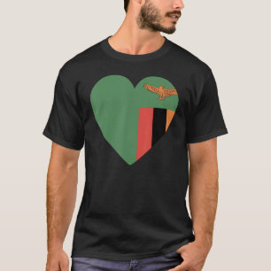 T-shirt Drapeau national de la Zambie souvenir pour hommes