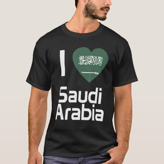 T-shirt Drapeau national de l'Arabie Saoudite souvenir pou (Devant)