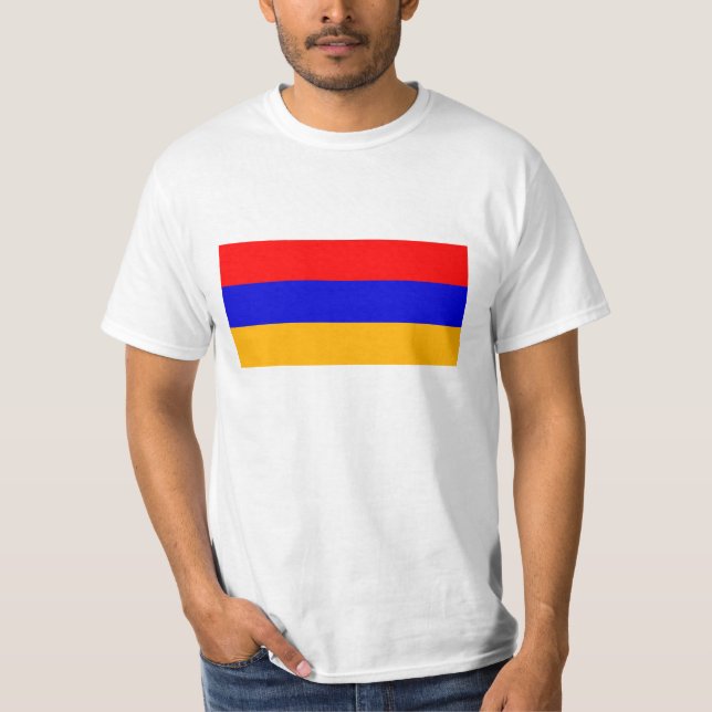 T-shirt Drapeau national de l'Arménie (Devant)