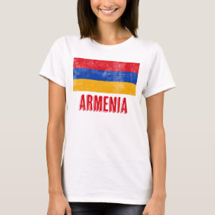 T-shirt Drapeau national de l'Arménie (Regarder la masse)
