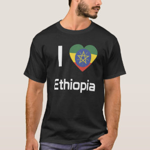 T-shirt Drapeau national de l'Éthiopie souvenir pour les f