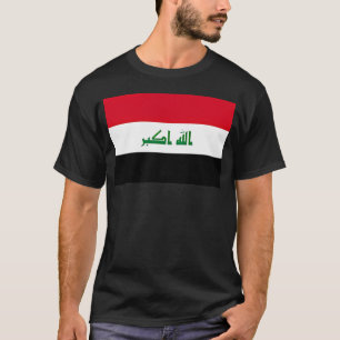 T-shirt Drapeau National De L'Irak Bagdad