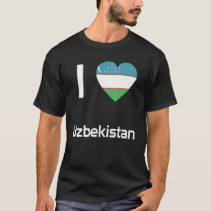T-shirt Drapeau national de l'Ouzbékistan souvenir pour le