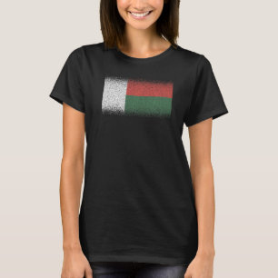 T-shirt Drapeau national de Madagascar souvenir pour les f