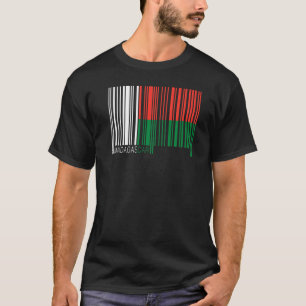 T-shirt Drapeau national de Madagascar souvenir pour les f