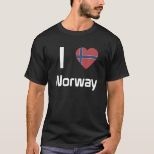 T-shirt Drapeau national de Norvège souvenir pour les femm