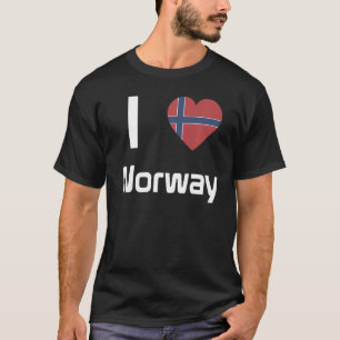 T-shirt Drapeau national de Norvège souvenir pour les femm