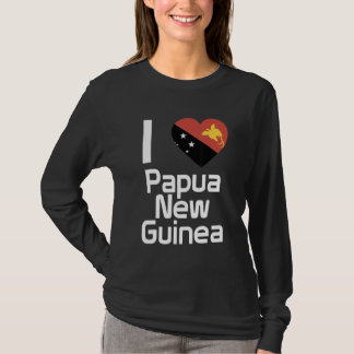 T-shirt Drapeau national de Papouasie souvenir pour hommes