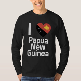 T-shirt Drapeau national de Papouasie souvenir pour hommes