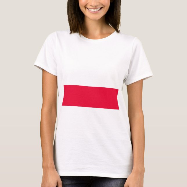 T-shirt Drapeau national de Pologne - Rzeczpospolita Polsk (Devant)