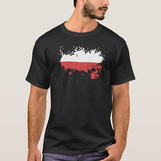 T-shirt Drapeau national de Pologne souvenir pour les femm (Devant)