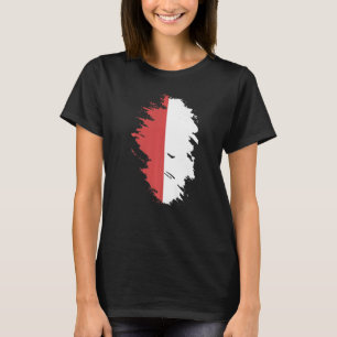 T-shirt Drapeau national de Pologne souvenir pour les femm