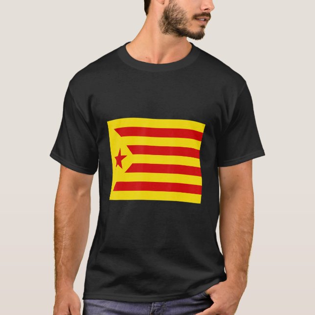 T-shirt Drapeau National De Red Estelada Espagne (Devant)
