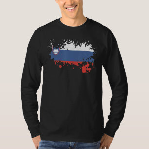 T-shirt Drapeau national de Slovénie souvenir pour les fem