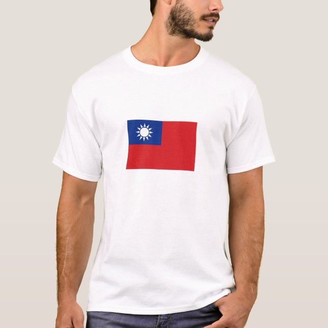 T-shirt Drapeau national de Taïwan (Devant)