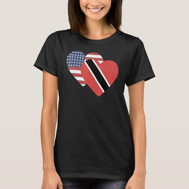 T-shirt Drapeau national de Trinidad souvenir pour les fem (Devant)