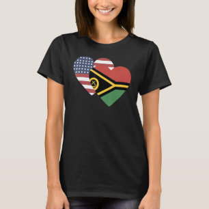 T-shirt Drapeau national de Vanuatu souvenir pour les femm