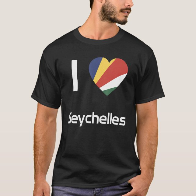 T-shirt Drapeau national des Seychelles souvenir pour homm (Devant)