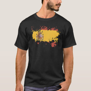 T-shirt Drapeau national d'Espagne souvenir pour les femme