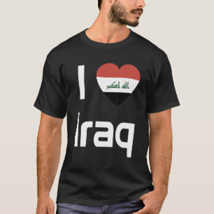T-shirt Drapeau national d'Irak souvenir pour les femmes