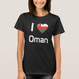 T-shirt Drapeau national d'Oman souvenir pour les femmes