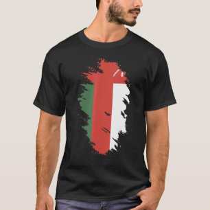 T-shirt Drapeau national d'Oman souvenir pour les femmes