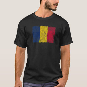 T-SHIRT DRAPEAU NATIONAL DU CHAD N'DJAMENA CHADIAN FIERTÉ 