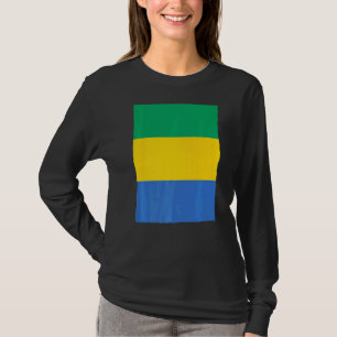 T-shirt Drapeau national du Gabon