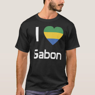 T-shirt Drapeau national du Gabon souvenir pour hommes fem