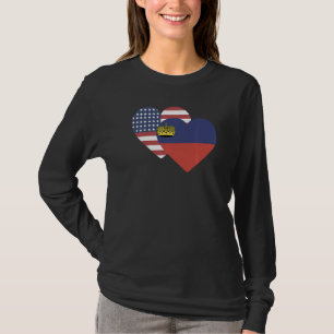 T-shirt Drapeau national du Liechtenstein souvenir pour ho