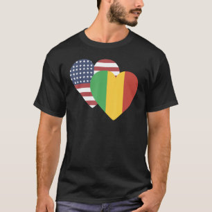 T-shirt Drapeau national du Mali souvenir pour les femmes