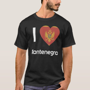 T-shirt Drapeau national du Monténégro souvenir pour homme