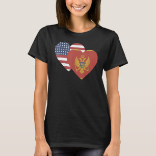T-shirt Drapeau national du Monténégro souvenir pour homme