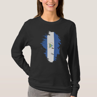 T-shirt Drapeau national du Nicaragua souvenir pour les fe