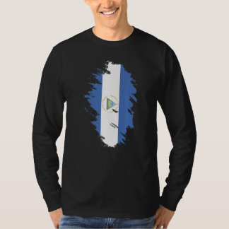 T-shirt Drapeau national du Nicaragua souvenir pour les fe