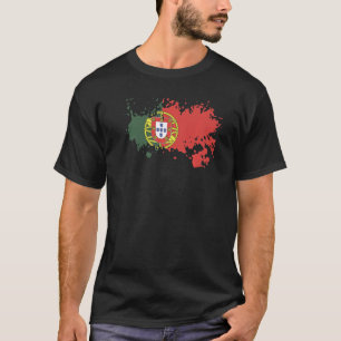 T-shirt Drapeau national du Portugal souvenir pour hommes