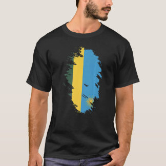 T-shirt Drapeau national du Rwanda souvenir pour les femme