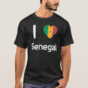 T-shirt Drapeau national du Sénégal souvenir pour les femm