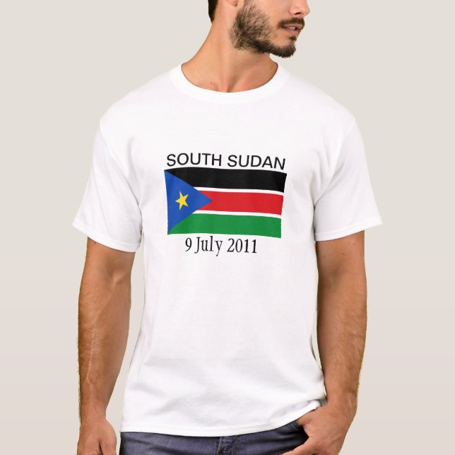 T-shirt Drapeau national du sud du Soudan (Devant)