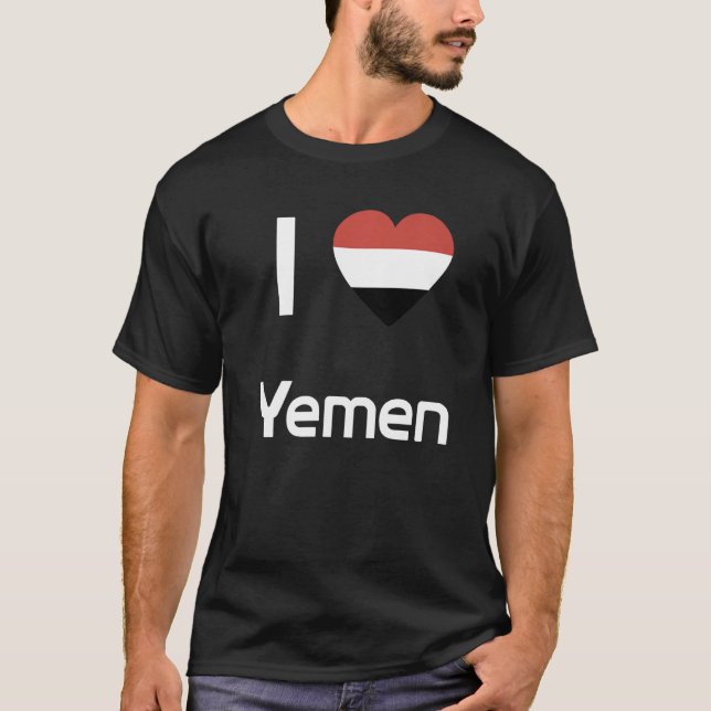 T-shirt Drapeau national du Yémen souvenir pour hommes fem (Devant)