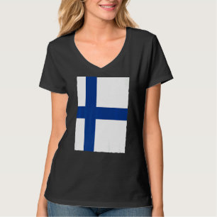 T-shirt Drapeau National Finlandais De Finlande