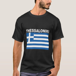 T-shirt Drapeau National Grec Et Thessalonique
