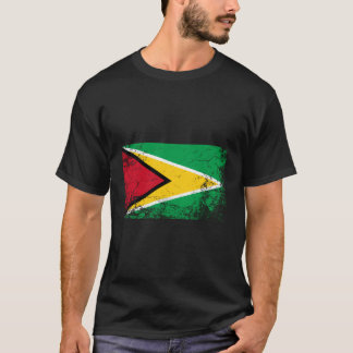 T-shirt Drapeau national guyanais cadeau Vintage