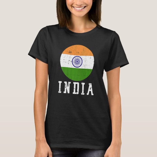 T-shirt Drapeau national indien (Devant)