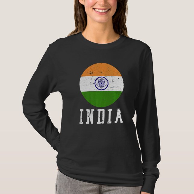 T-shirt Drapeau national indien (Devant)